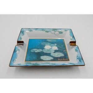Goebel Artis Orbis Fleurs de Soir Ashtray Cigar Claude Monet Rectangle